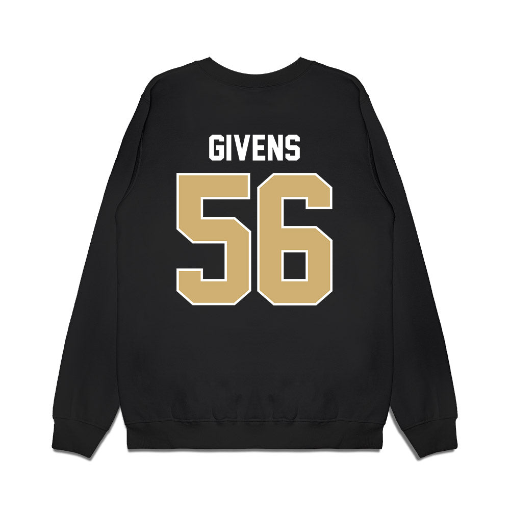 Vanderbilt - NCAA Football : Gunner Givens - Vintage Helmet Premium Crewneck Sweatshirt-1