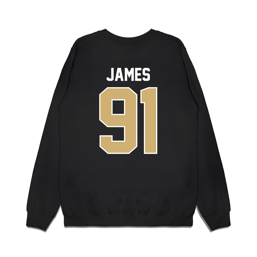 Vanderbilt - NCAA Football : Christian James - Vintage Helmet Premium Crewneck Sweatshirt-1