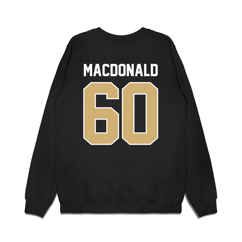 Vanderbilt - NCAA Football : Duncan MacDonald - Vintage Helmet Premium Crewneck Sweatshirt-1