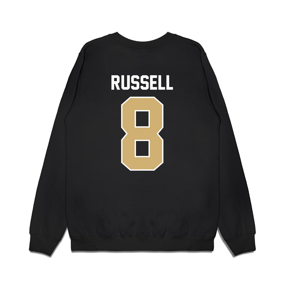 Vanderbilt - NCAA Football : Tyson Russell - Vintage Helmet Premium Crewneck Sweatshirt-1