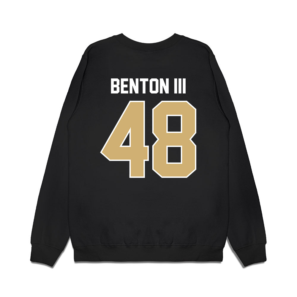 Vanderbilt - NCAA Football : Larry Benton III - Vintage Helmet Premium Crewneck Sweatshirt-1
