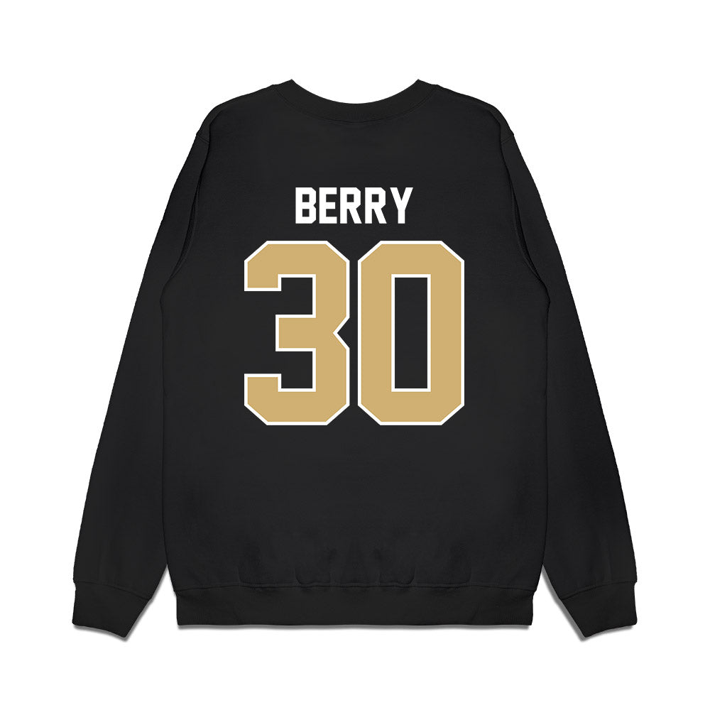 Vanderbilt - NCAA Football : Trudell Berry - Vintage Helmet Premium Crewneck Sweatshirt-1