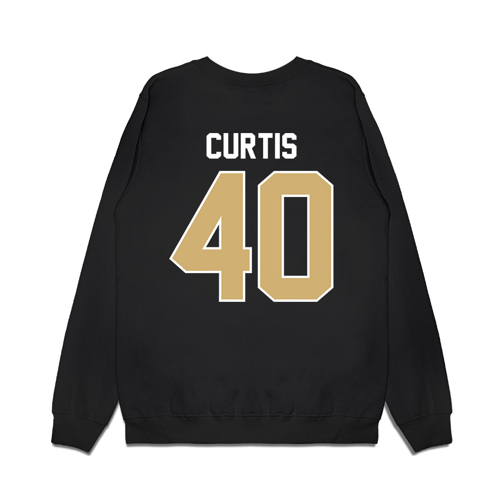 Vanderbilt - NCAA Football : Jamison Curtis - Vintage Helmet Premium Crewneck Sweatshirt-1