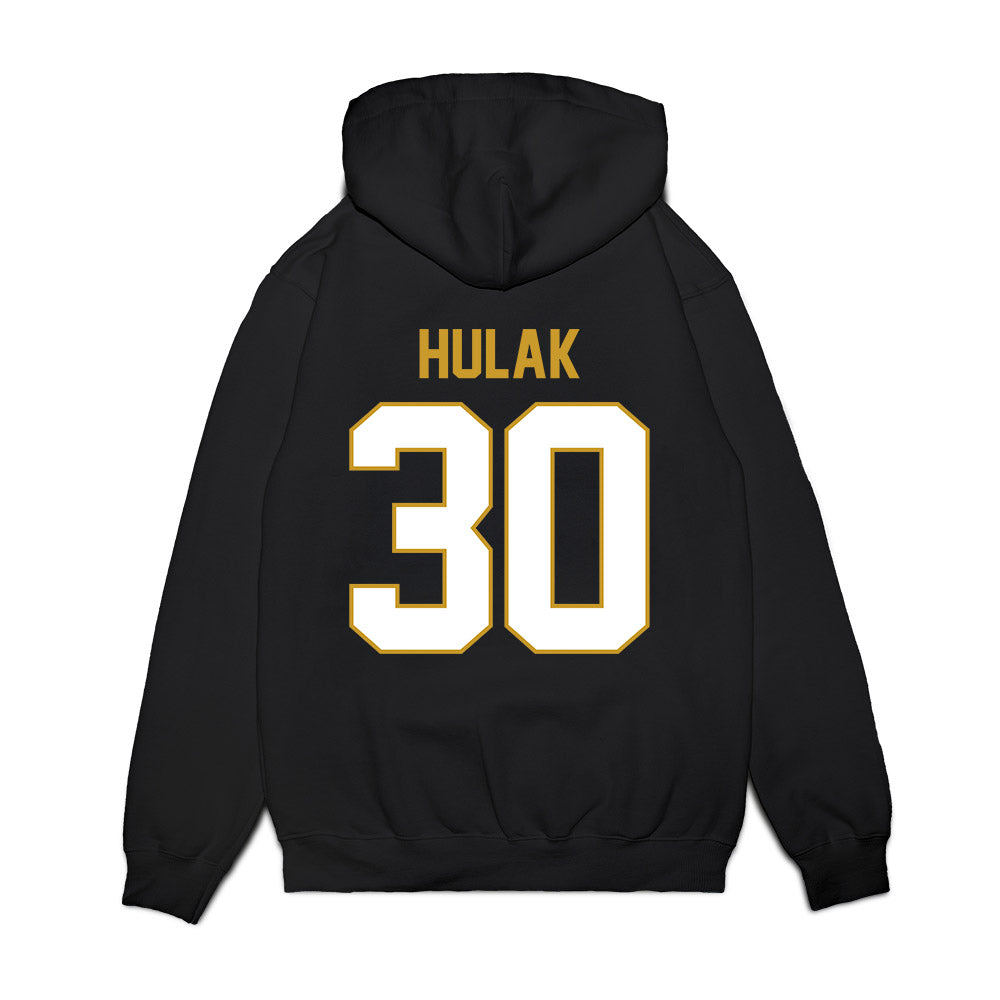 Notre Dame - NCAA Football : Dominik Hulak - Vintage Helmet Premium Hooded Sweatshirt-1