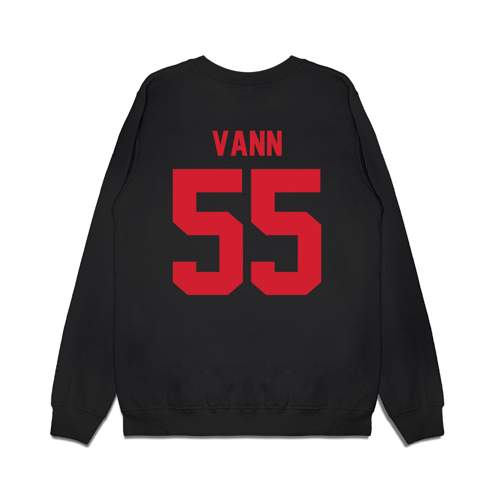 NC State - NCAA Football : Rylan Vann - Vintage Helmet Premium Crewneck Sweatshirt-1