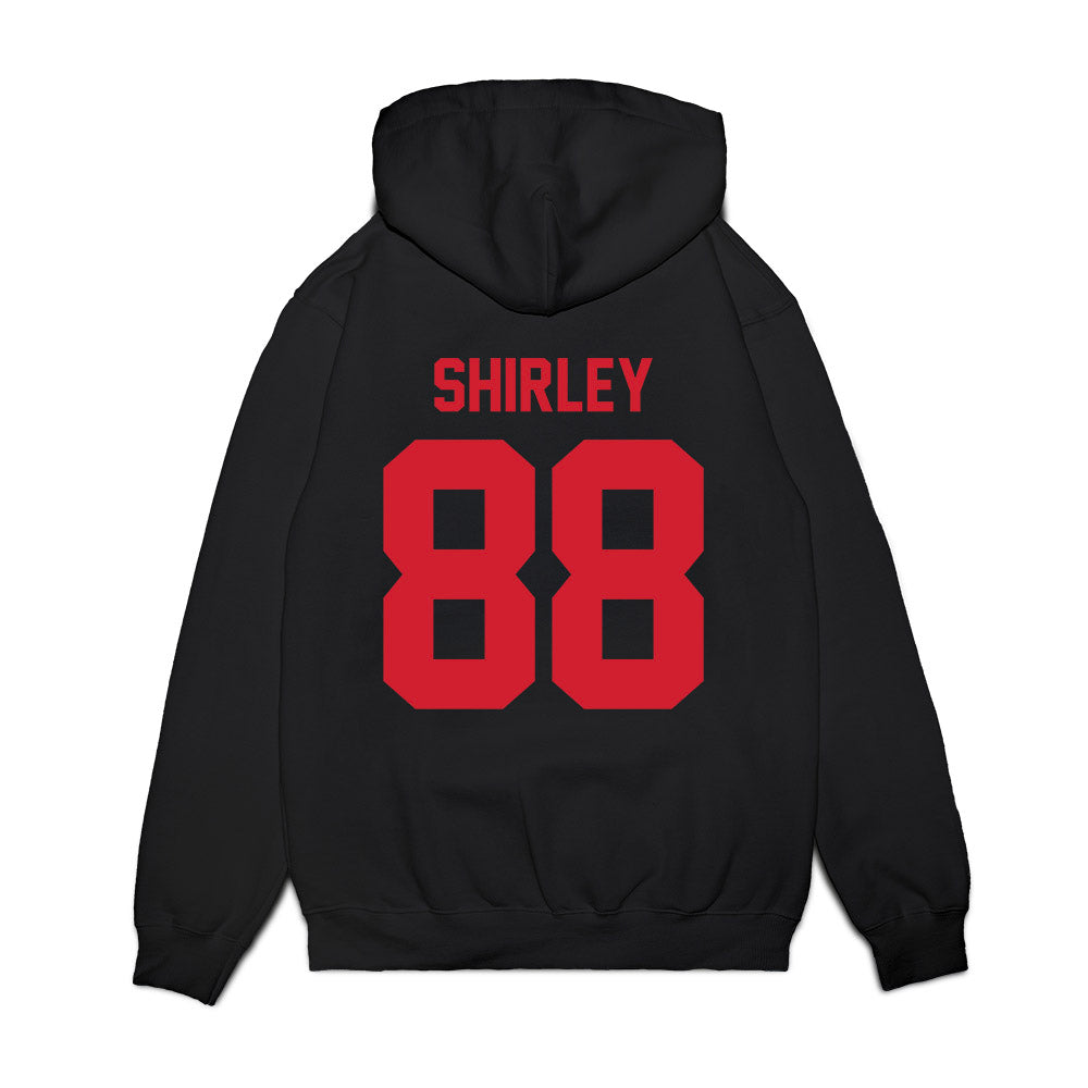 NC State - NCAA Football : Isaiah Shirley - Vintage Helmet Premium Hooded Sweatshirt-1