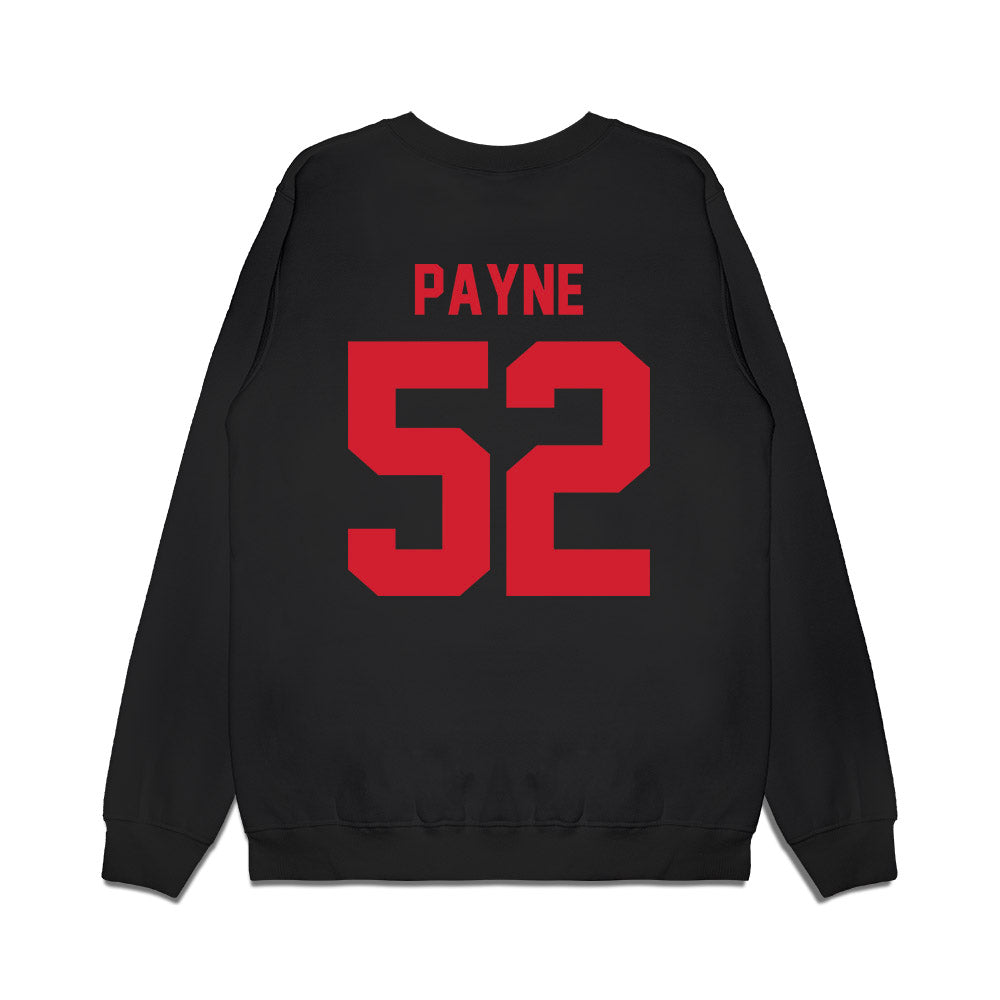 NC State - NCAA Football : Kage Payne - Vintage Helmet Premium Crewneck Sweatshirt-1