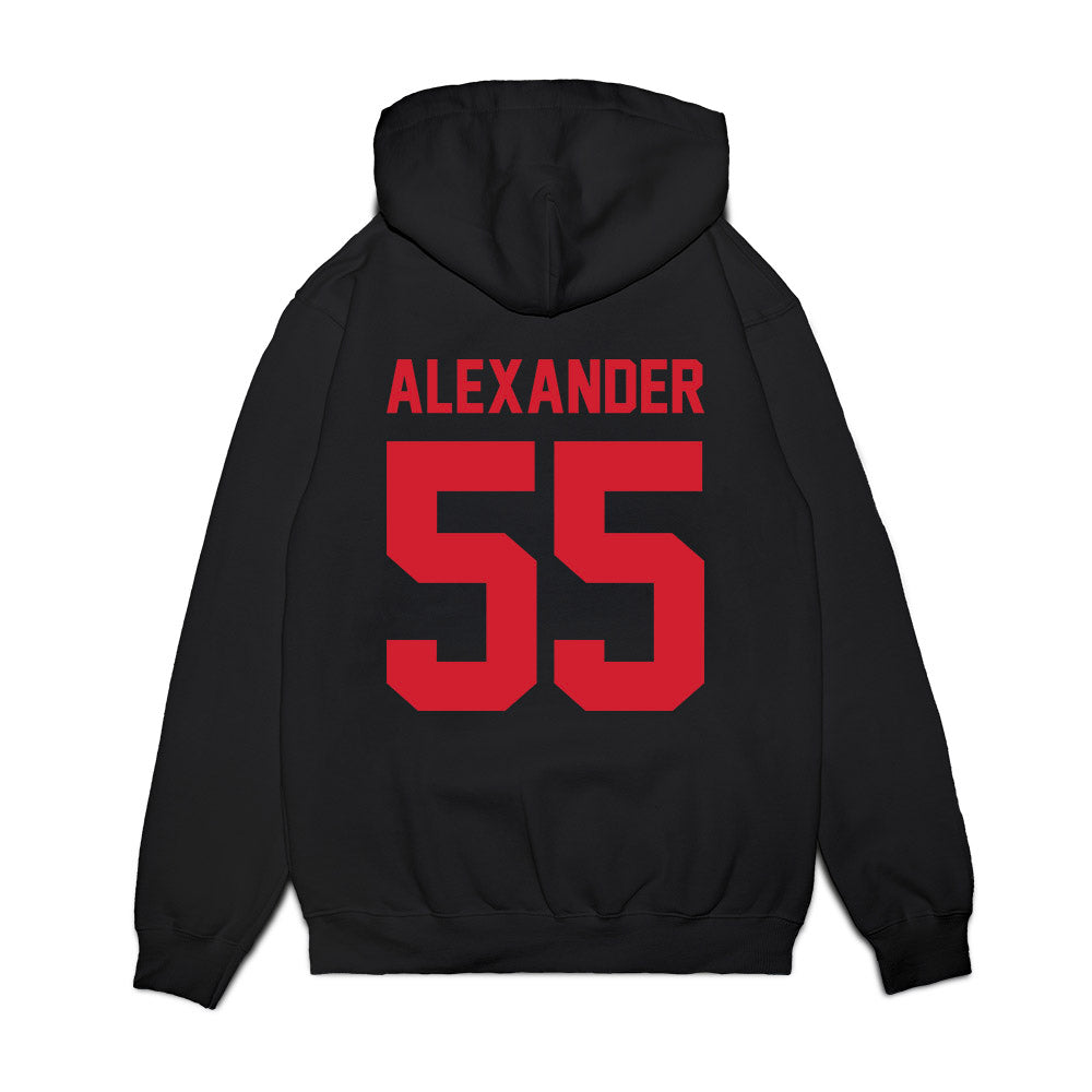NC State - NCAA Football : Blair Alexander - Vintage Helmet Premium Hooded Sweatshirt-1
