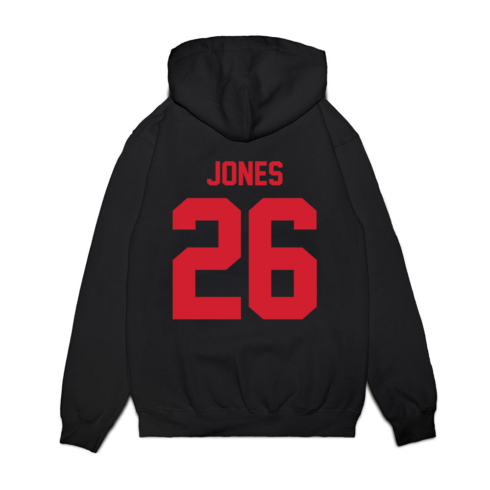 NC State - NCAA Football : Isiah Jones - Vintage Helmet Premium Hooded Sweatshirt-1
