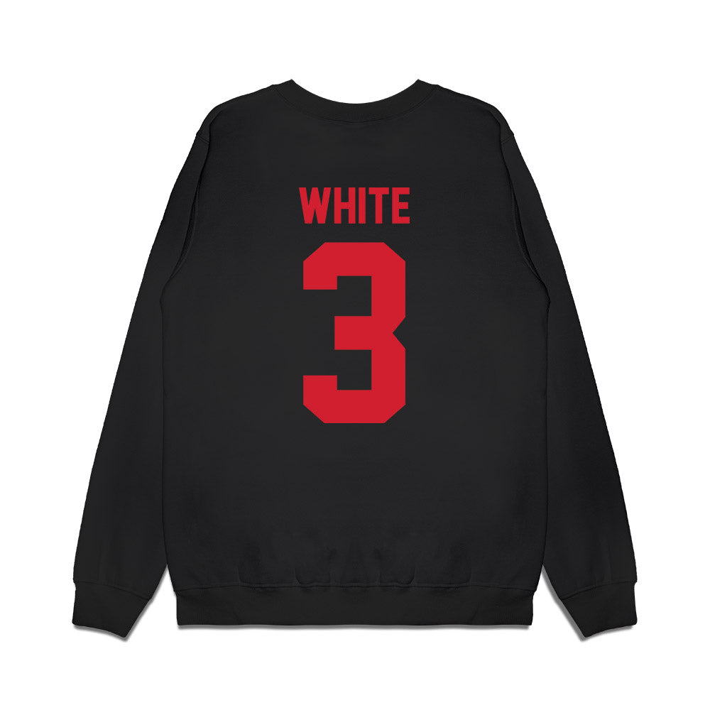 NC State - NCAA Football : Aydan White - Vintage Helmet Premium Crewneck Sweatshirt-1