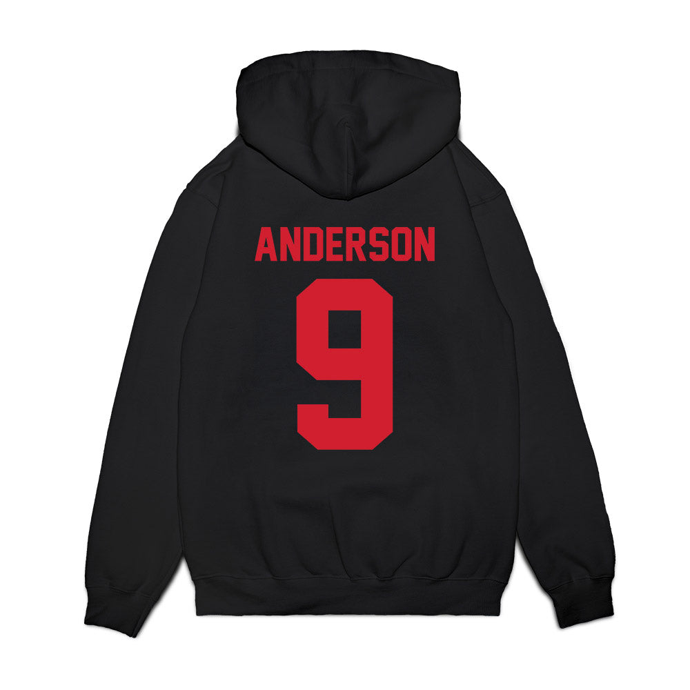 NC State - NCAA Football : Terrell Anderson - Vintage Helmet Premium Hooded Sweatshirt-1