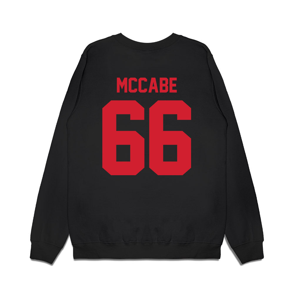 NC State - NCAA Football : Matthew McCabe - Vintage Helmet Premium Crewneck Sweatshirt-1