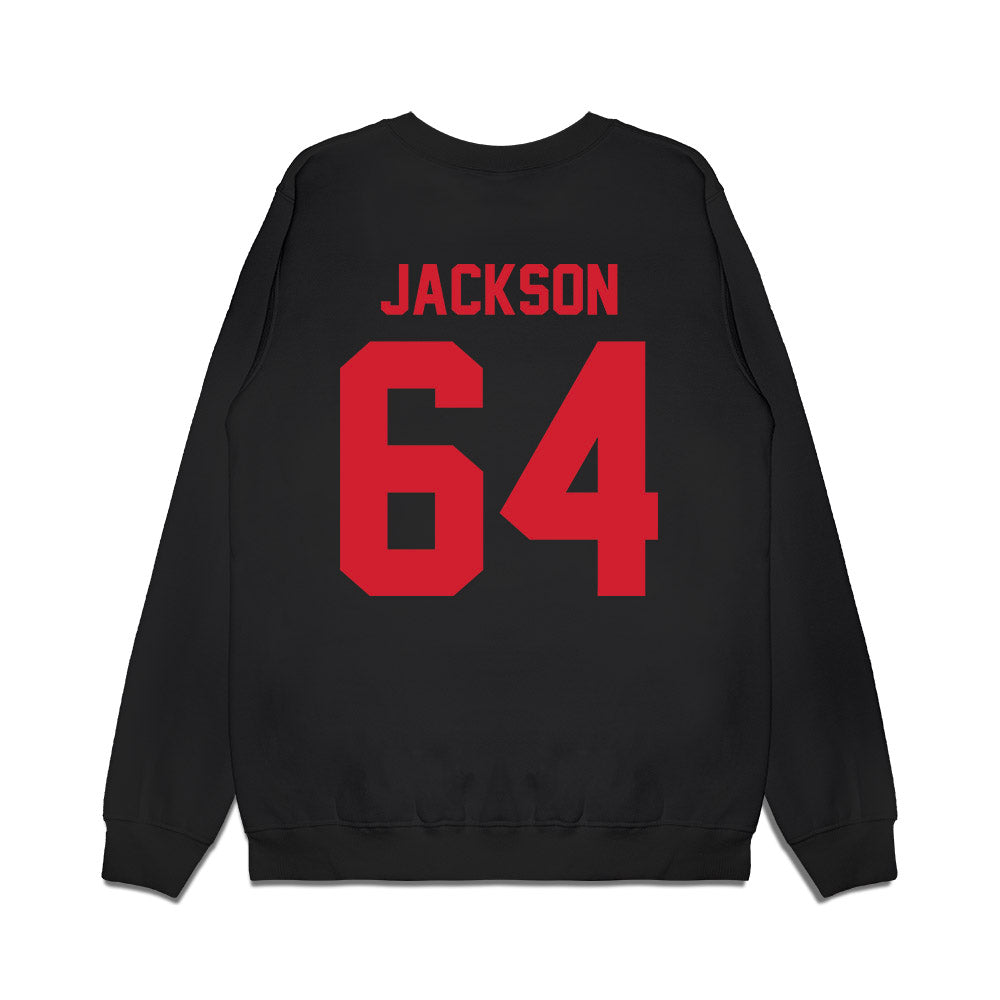 NC State - NCAA Football : Rico Jackson - Vintage Helmet Premium Crewneck Sweatshirt-1