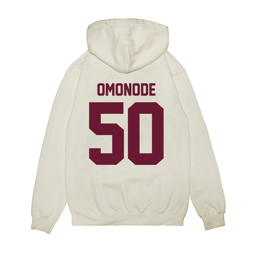 Minnesota - NCAA Football : Mo Omonode - Vintage Helmet Premium Hooded Sweatshirt-1