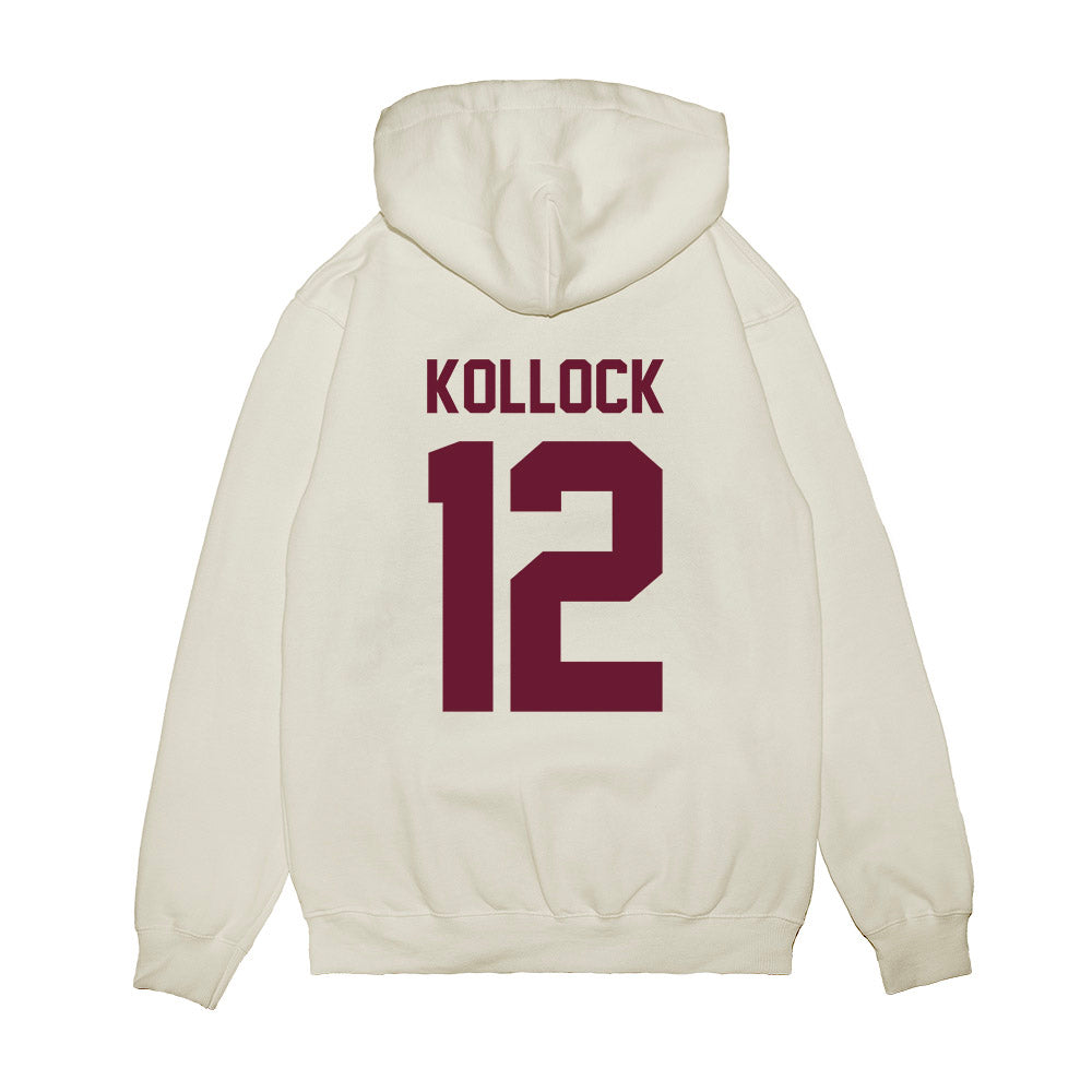 Minnesota - NCAA Football : Jackson Kollock - Vintage Helmet Premium Hooded Sweatshirt-1