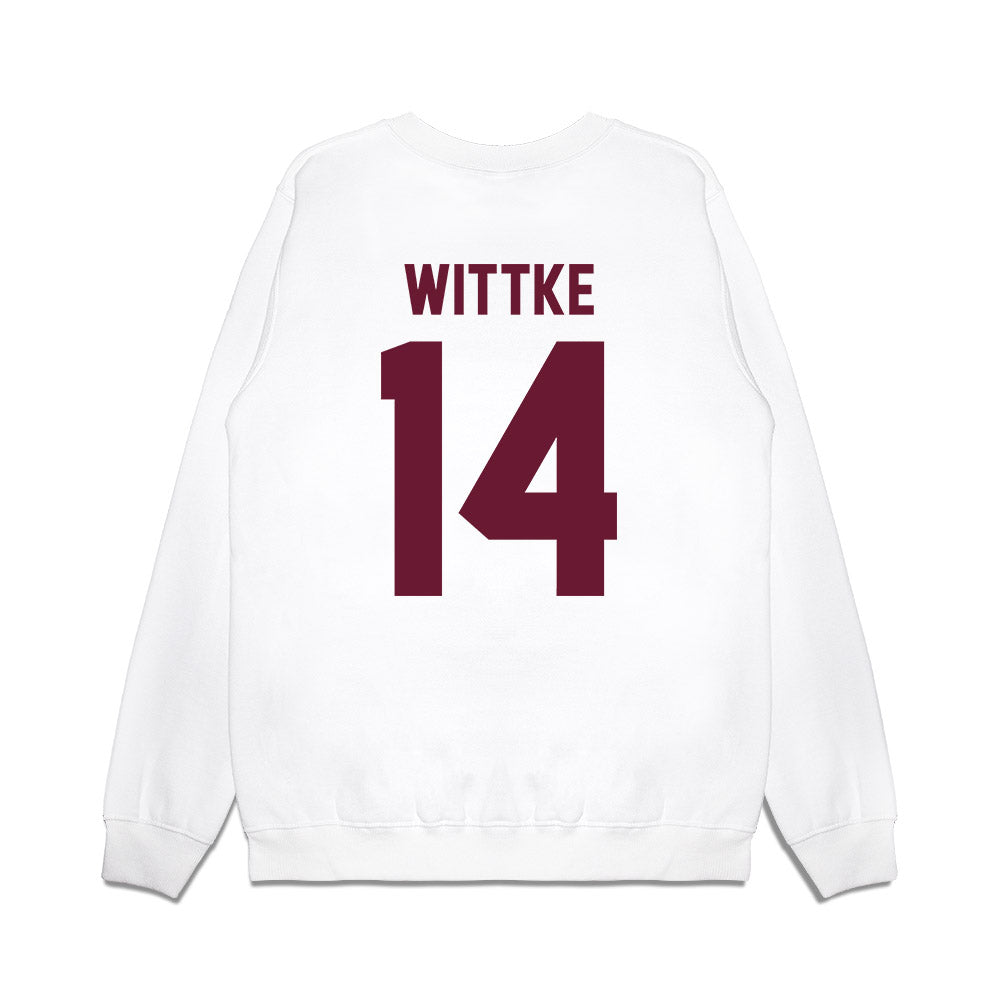 Minnesota - NCAA Football : Dylan Wittke - Vintage Helmet Premium Crewneck Sweatshirt-1
