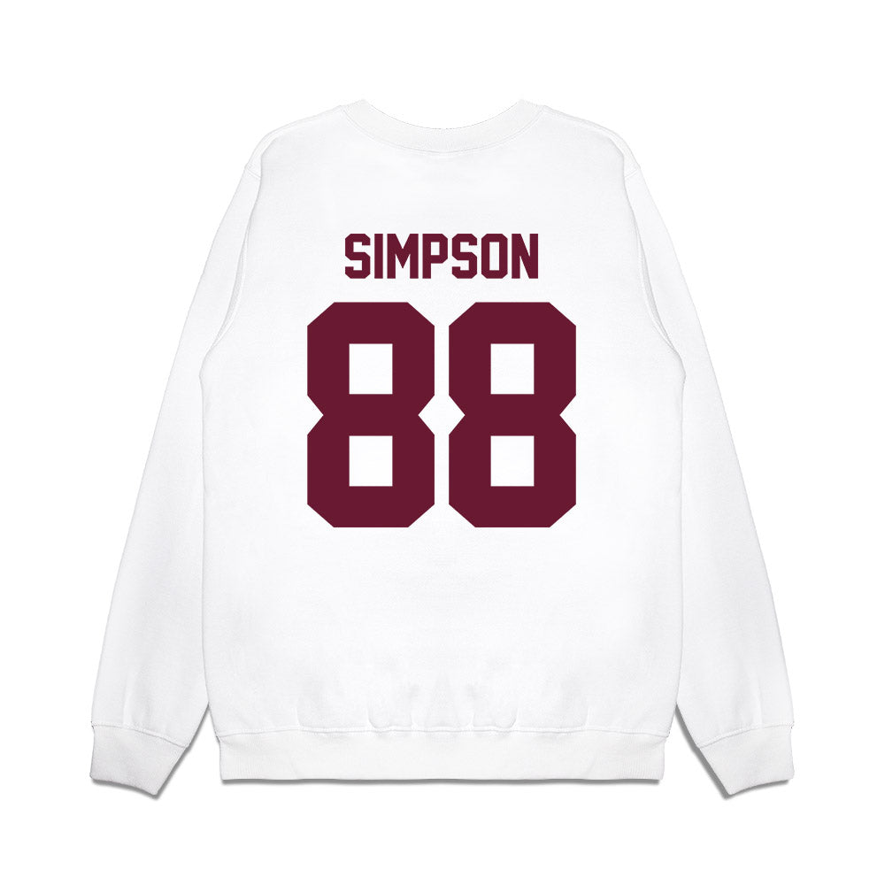 Minnesota - NCAA Football : Jacob Simpson - Vintage Helmet Premium Crewneck Sweatshirt-1