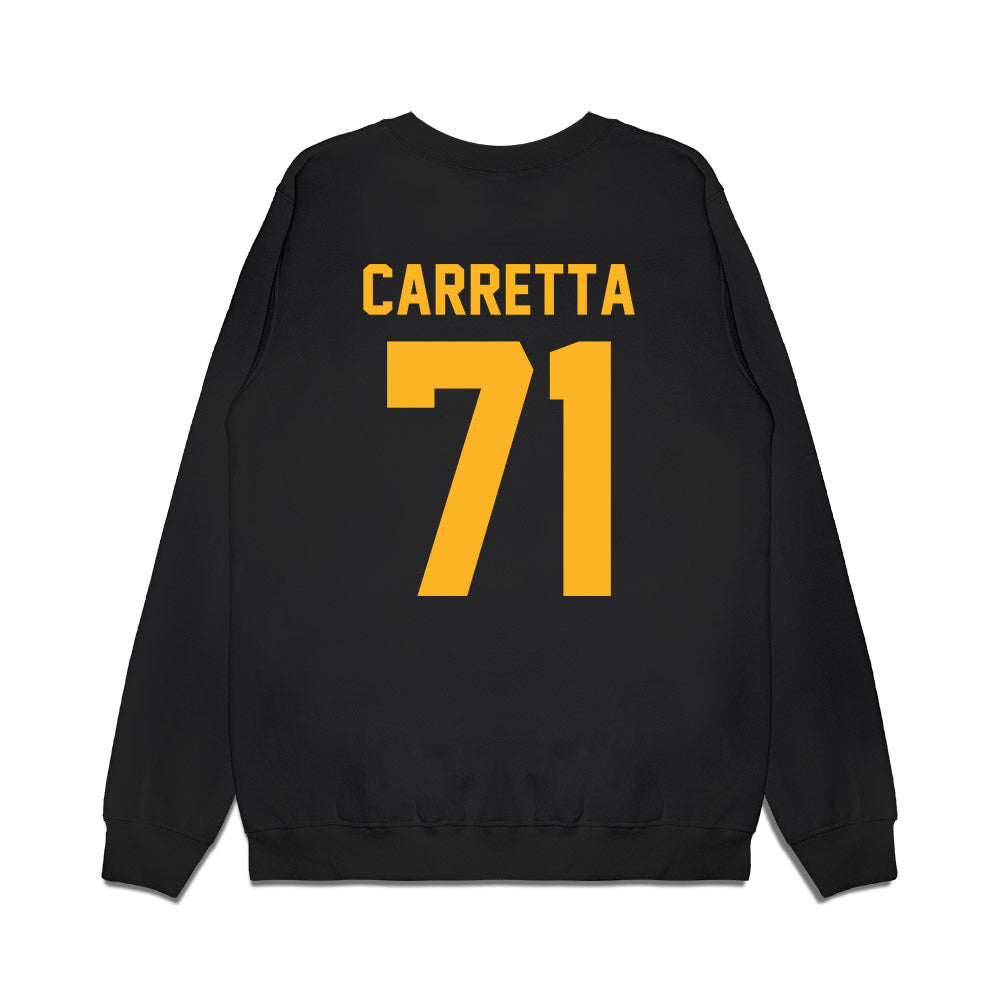 Pittsburgh - NCAA Football : Ryan Carretta - Vintage Helmet Premium Crewneck Sweatshirt-1