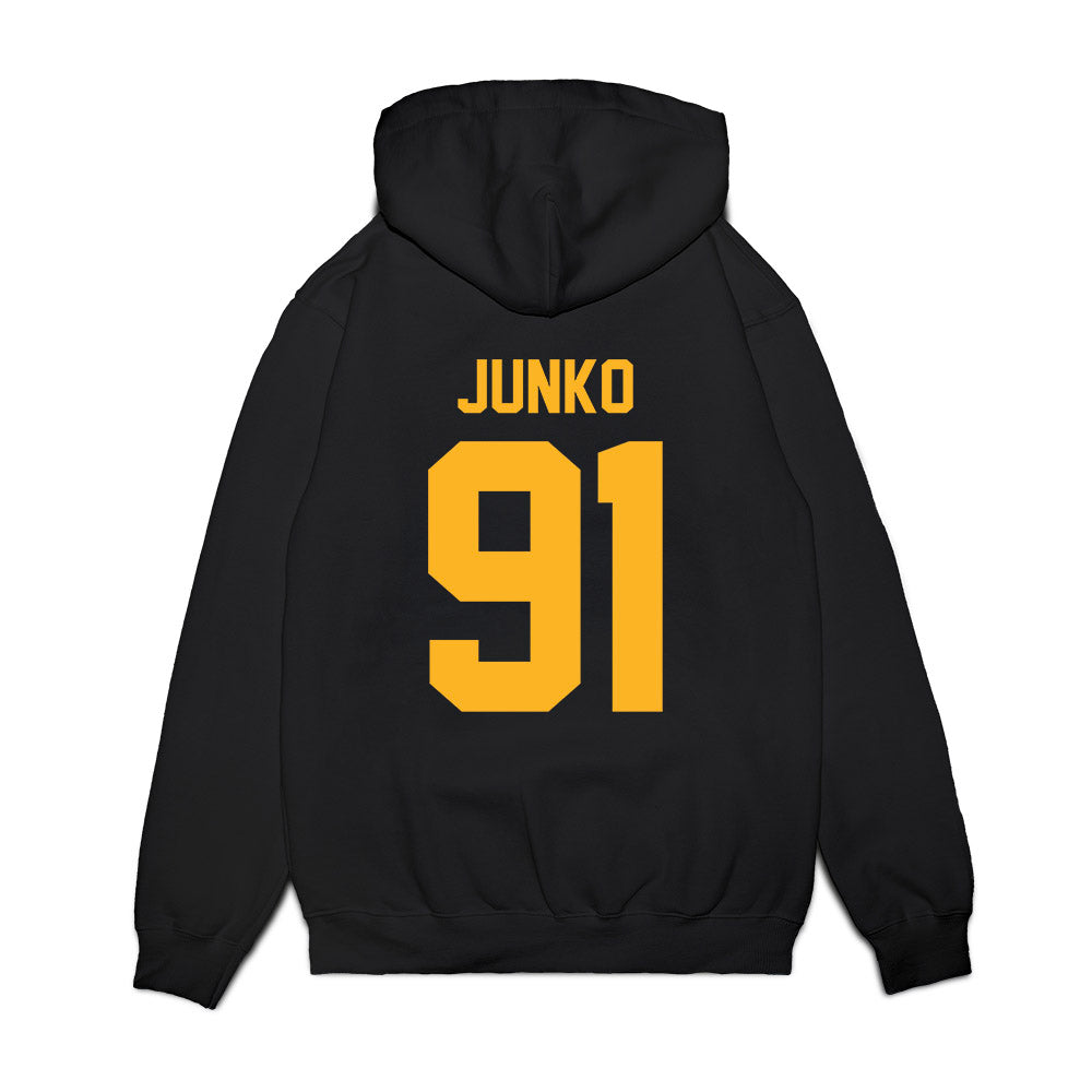 Pittsburgh - NCAA Football : Caleb Junko - Vintage Helmet Premium Hooded Sweatshirt-1
