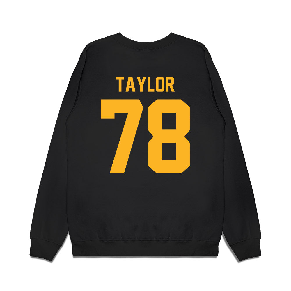 Pittsburgh - NCAA Football : Branson Taylor - Vintage Helmet Premium Crewneck Sweatshirt-1