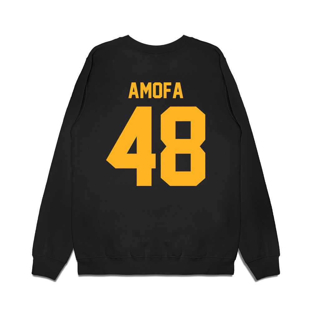 Pittsburgh - NCAA Football : Matthew Amofa - Vintage Helmet Premium Crewneck Sweatshirt-1