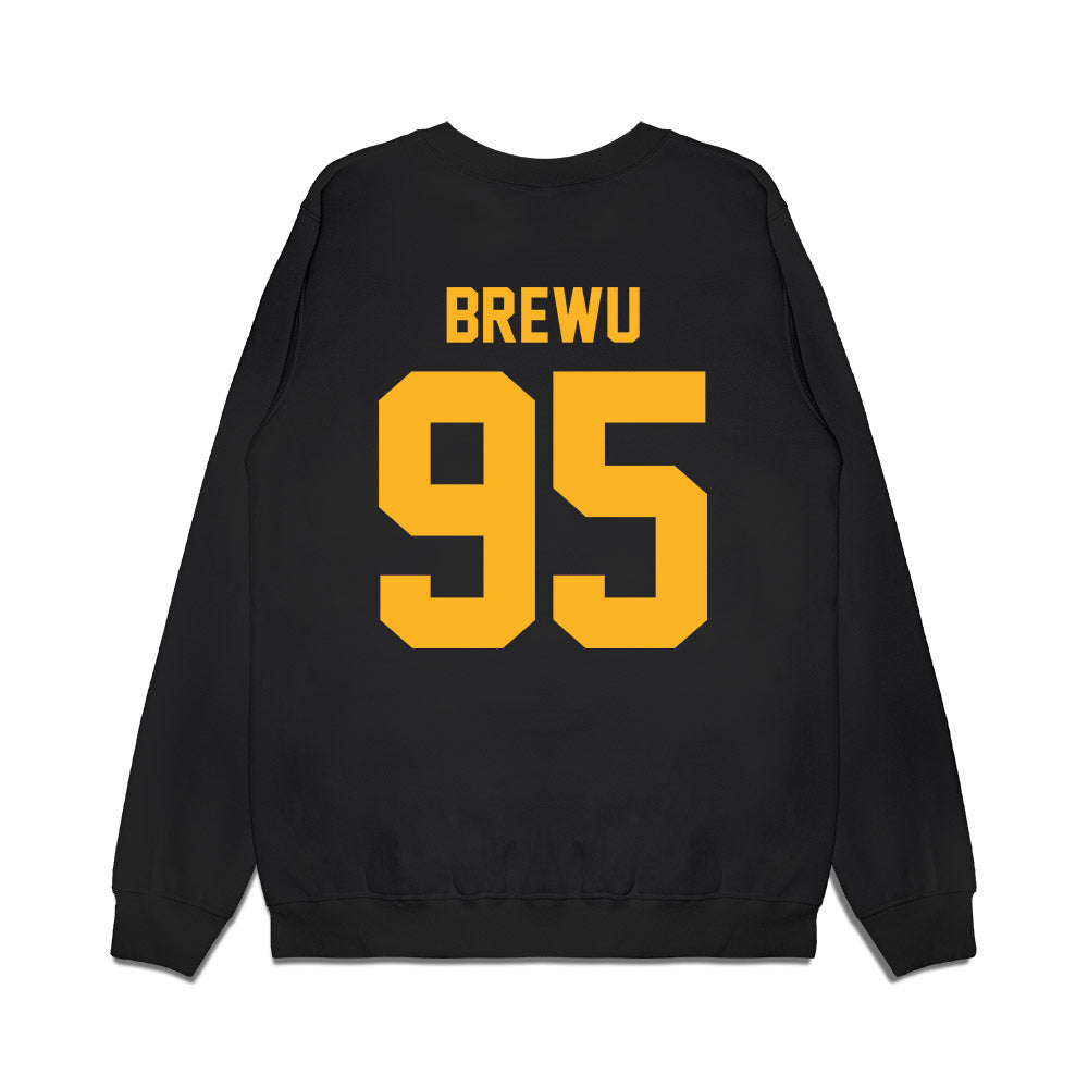 Pittsburgh - NCAA Football : Francis Brewu - Vintage Helmet Premium Crewneck Sweatshirt-1