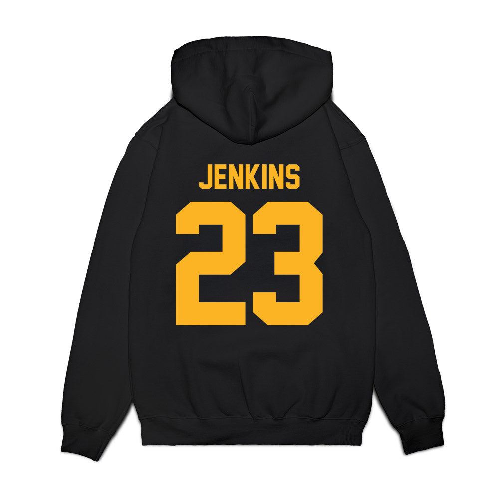 Baylor - NCAA Football : Cameren Jenkins - Vintage Helmet Premium Hooded Sweatshirt-1