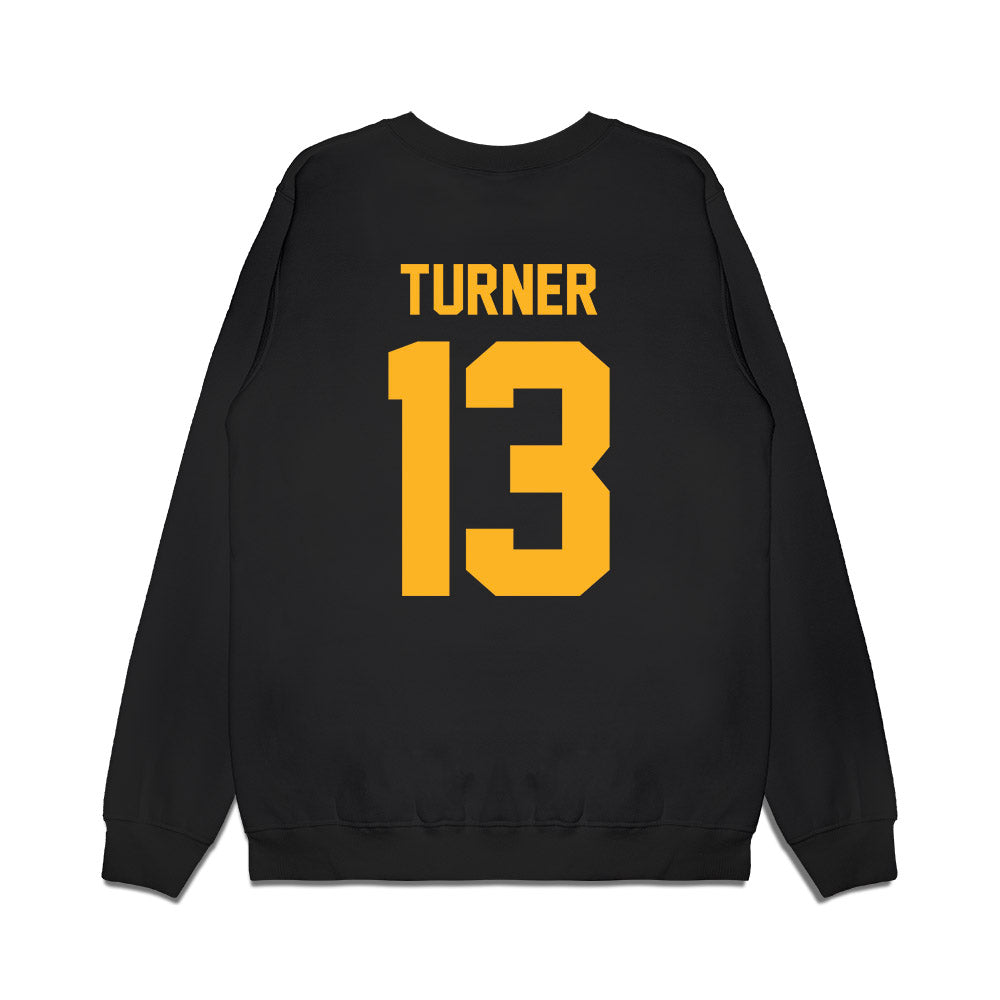 Baylor - NCAA Football : Devin Turner - Vintage Helmet Premium Crewneck Sweatshirt-1