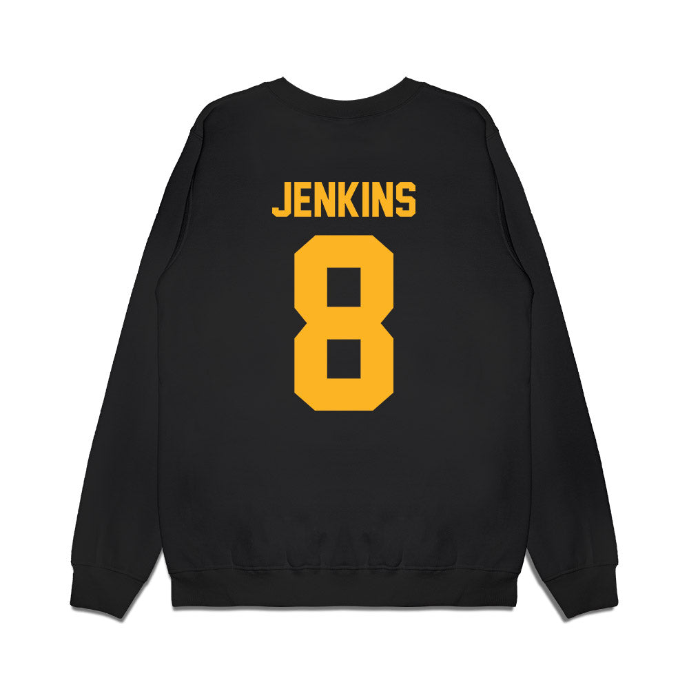 Baylor - NCAA Football : Caden Jenkins - Vintage Helmet Premium Crewneck Sweatshirt-1