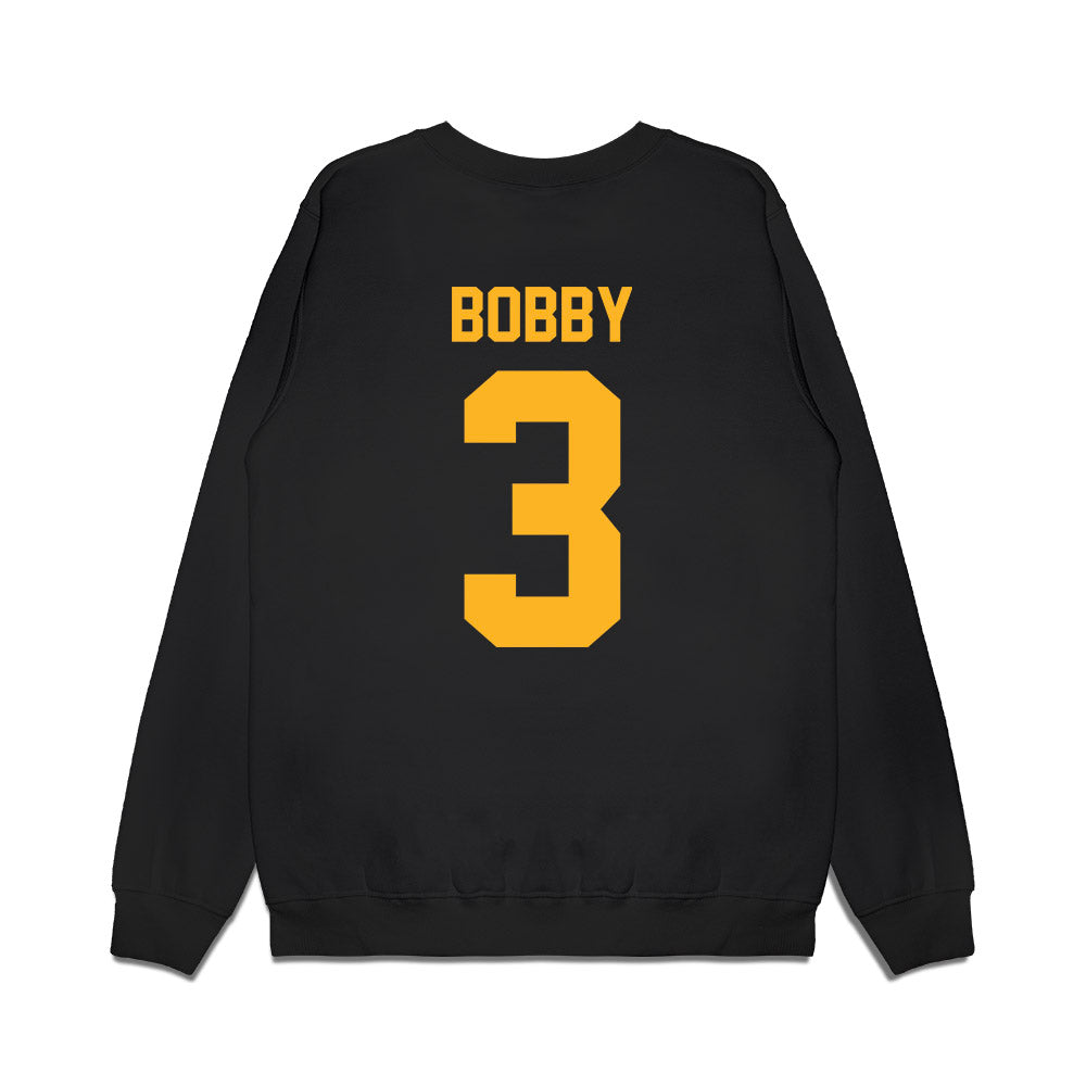 Baylor - NCAA Football : Devyn Bobby - Vintage Helmet Premium Crewneck Sweatshirt-1