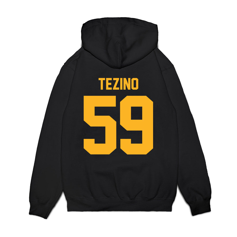 Baylor - NCAA Football : Devonte Tezino - Vintage Helmet Premium Hooded Sweatshirt-1