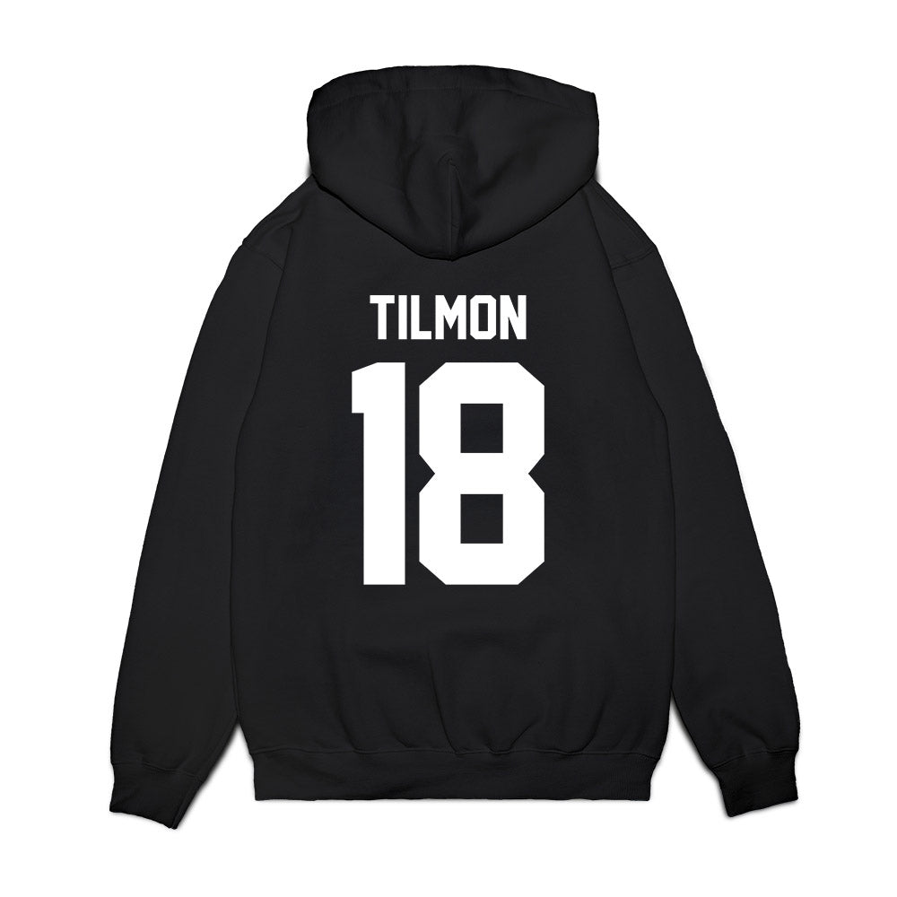 Texas Tech - NCAA Football : Terrell Tilmon - Vintage Helmet Premium Hooded Sweatshirt-1
