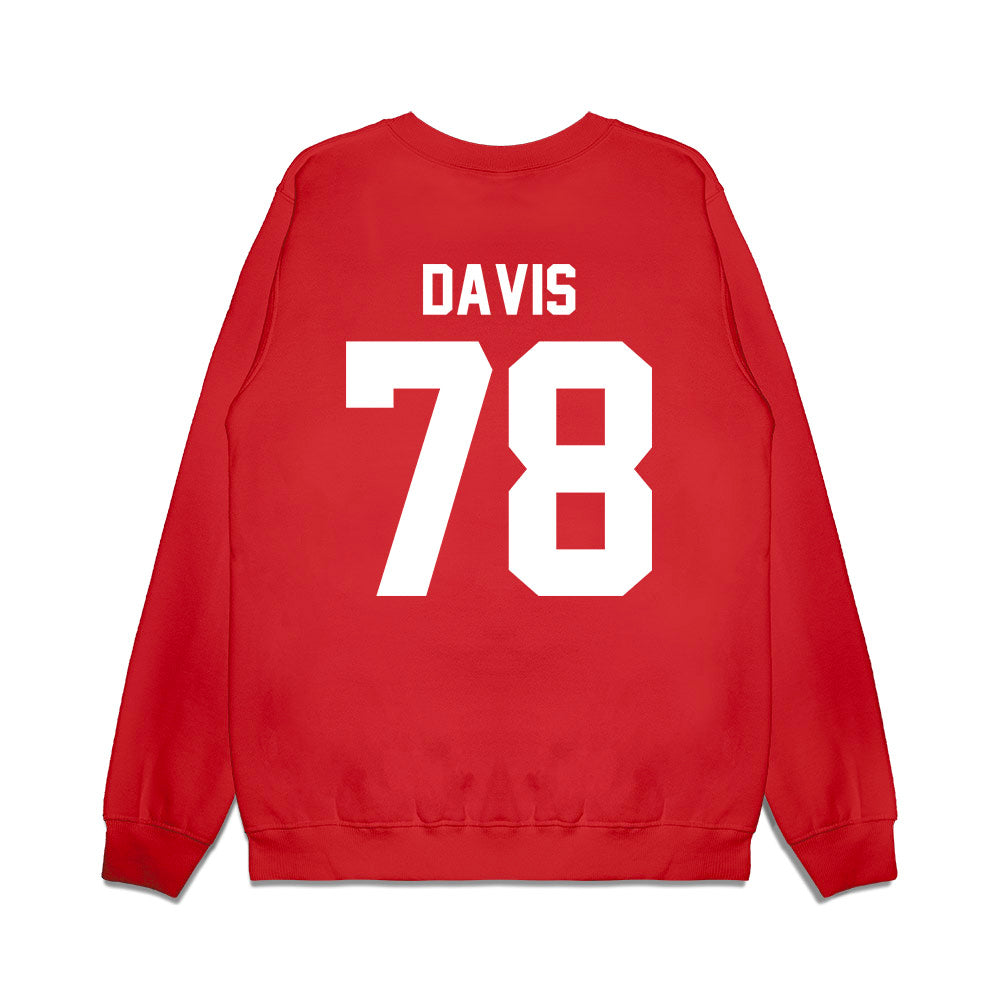 Texas Tech - NCAA Football : Ellis Davis - Vintage Helmet Premium Crewneck Sweatshirt-1
