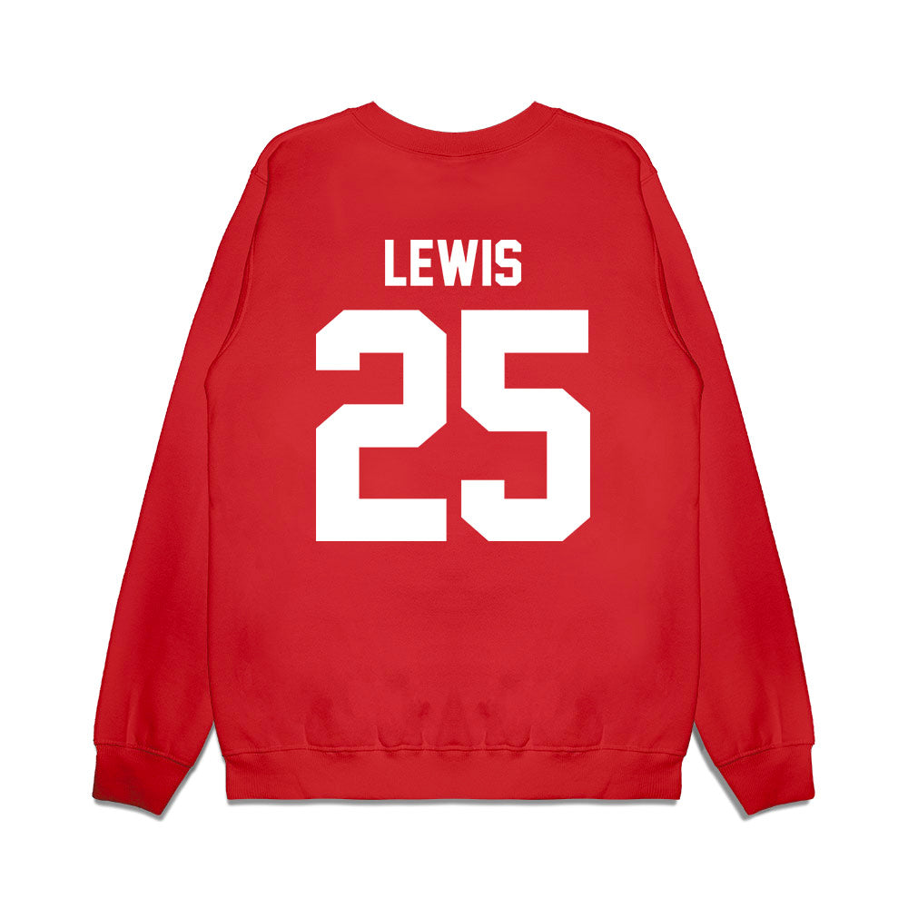 Texas Tech - NCAA Football : Chapman Lewis - Vintage Helmet Premium Crewneck Sweatshirt-1