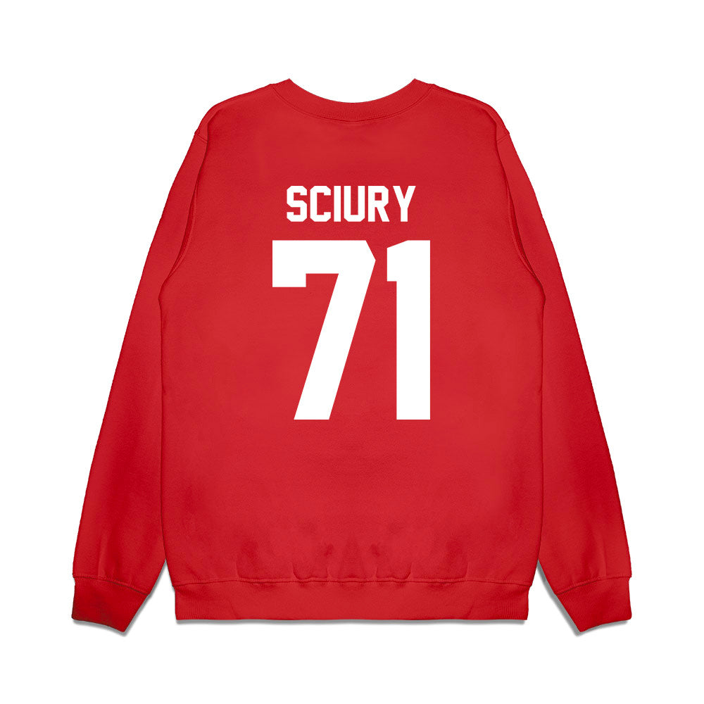 Texas Tech - NCAA Football : Vinny Sciury - Vintage Helmet Premium Crewneck Sweatshirt-1