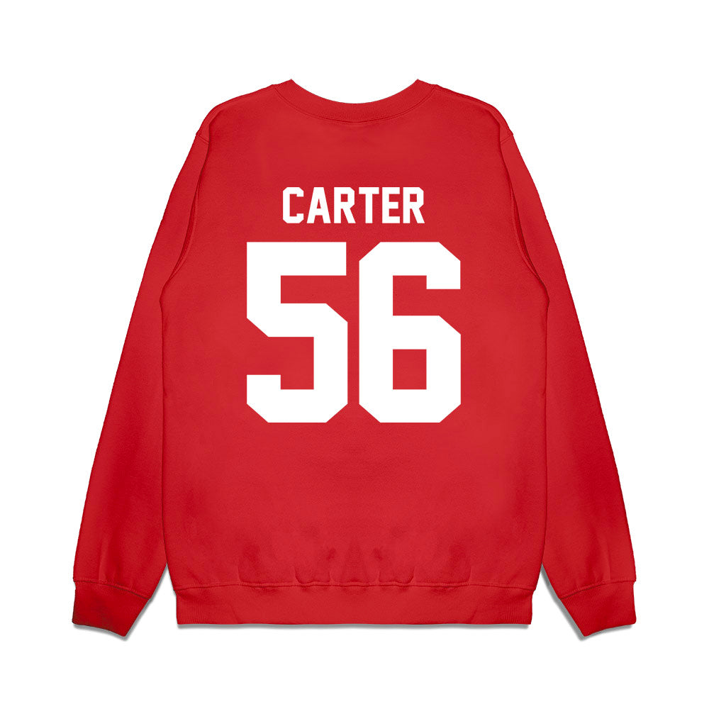 Texas Tech - NCAA Football : Davion Carter - Vintage Helmet Premium Crewneck Sweatshirt-1