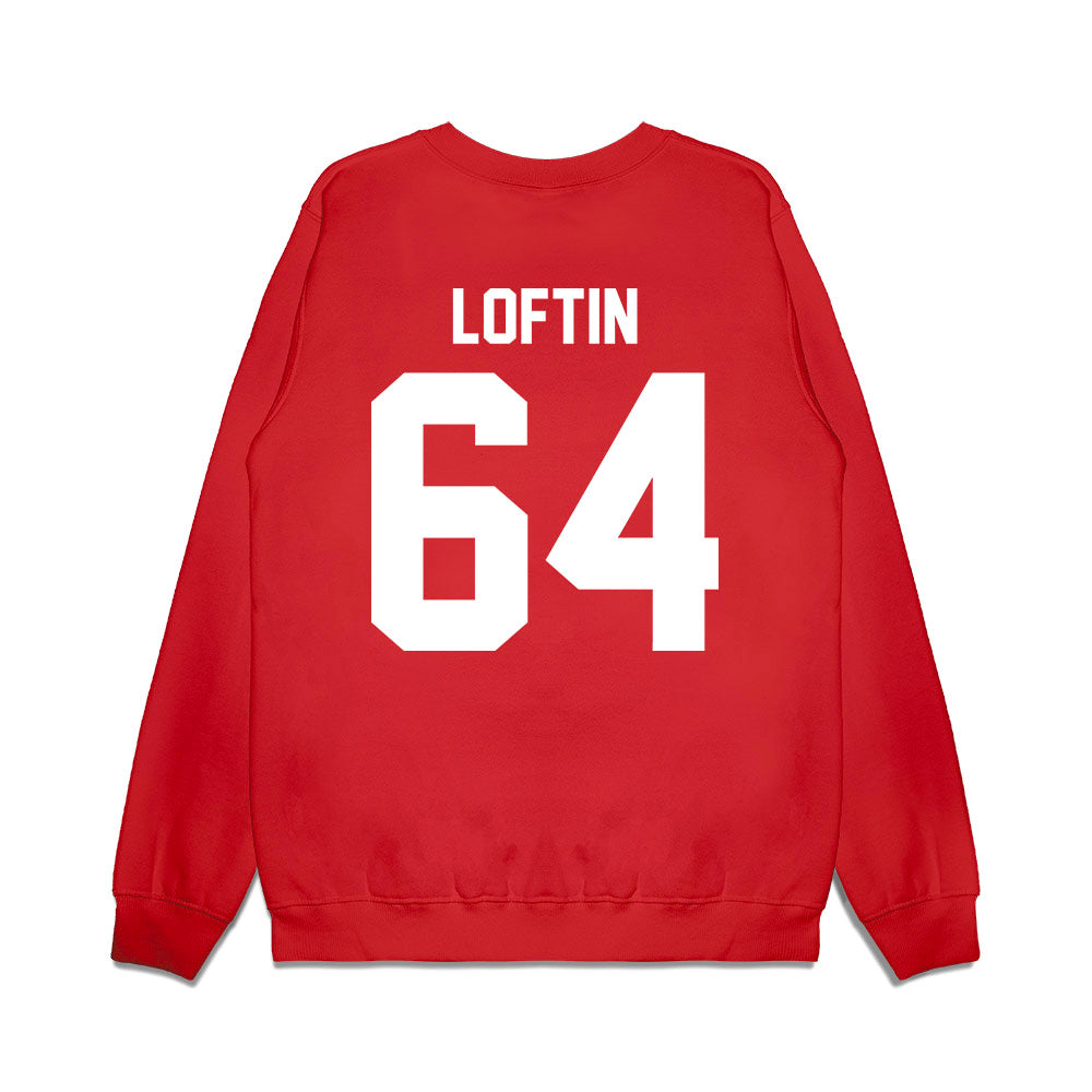 Texas Tech - NCAA Football : Jurrien Loftin - Vintage Helmet Premium Crewneck Sweatshirt-1