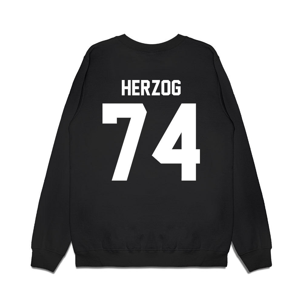 Northwestern - NCAA Football : Nicholas Herzog - Vintage Football Premium Crewneck Sweatshirt-1