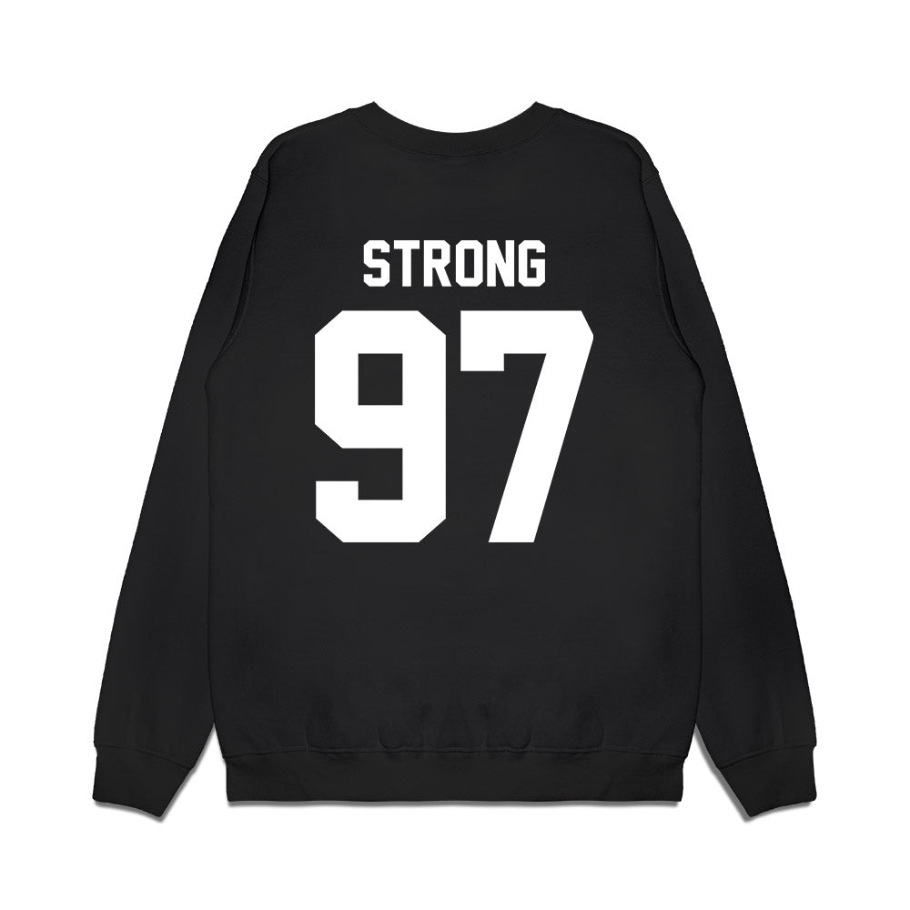 Northwestern - NCAA Football : Braxton Strong - Vintage Football Premium Crewneck Sweatshirt-1