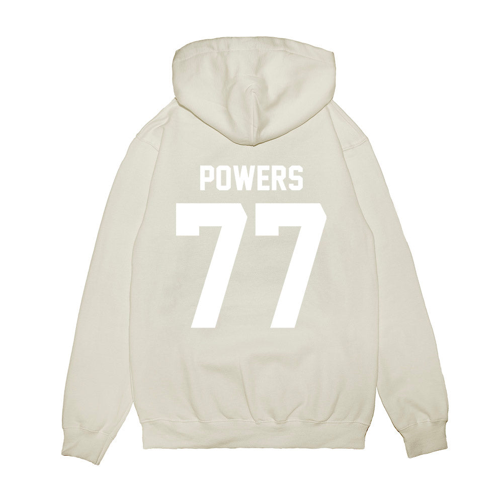 TCU - NCAA Football : Cooper Powers - Vintage Helmet Premium Hooded Sweatshirt-1