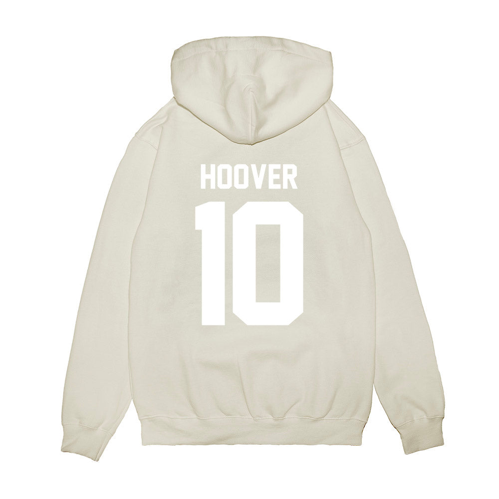 TCU - NCAA Football : Josh Hoover - Vintage Helmet Premium Hooded Sweatshirt-1