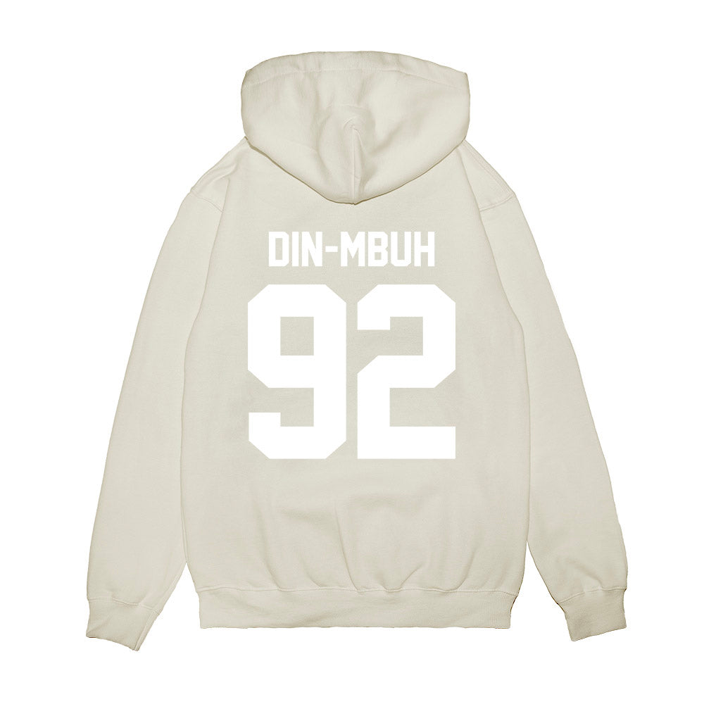 TCU - NCAA Football : Ansel Din-Mbuh - Vintage Helmet Premium Hooded Sweatshirt-1