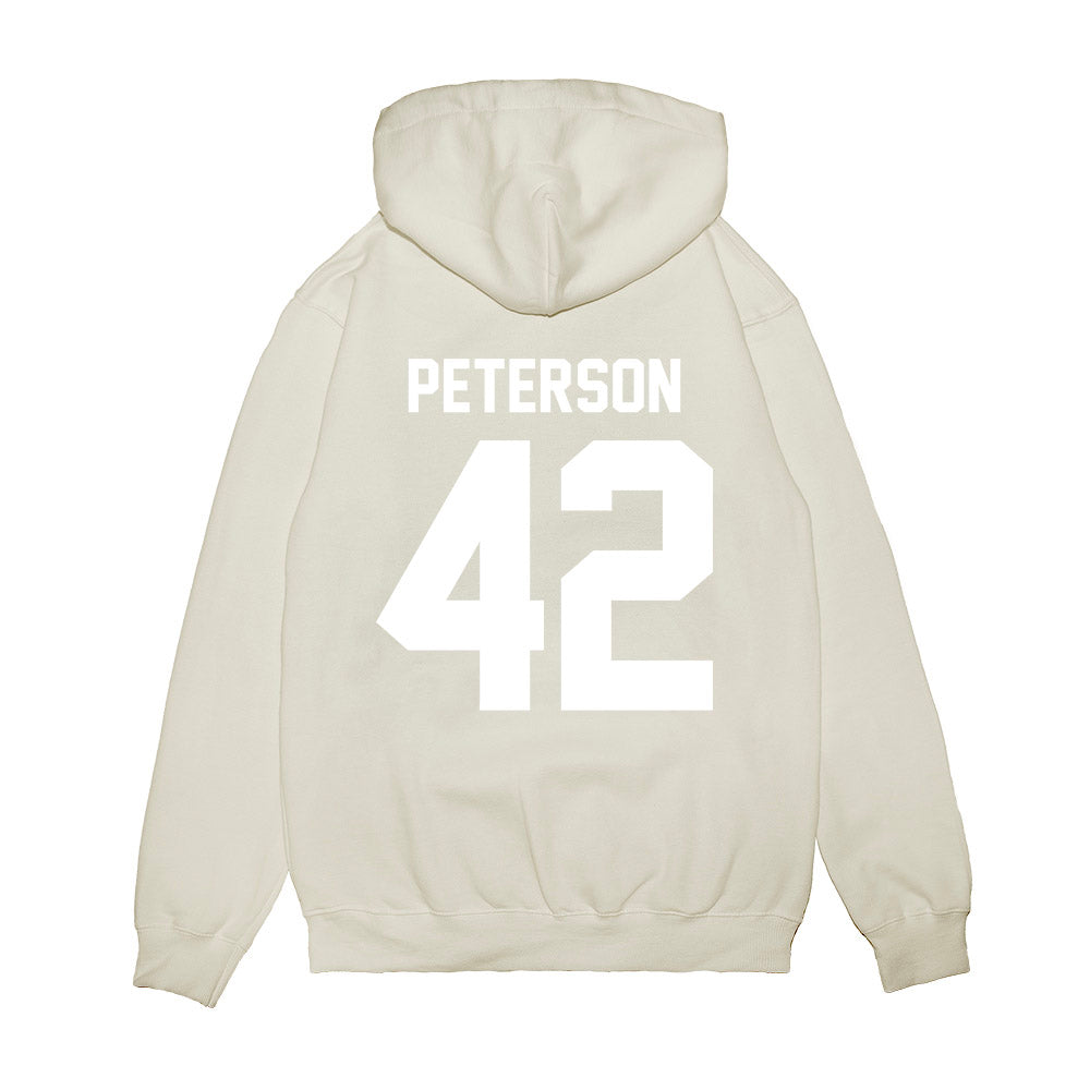 TCU - NCAA Football : Sebastian Peterson - Vintage Helmet Premium Hooded Sweatshirt-1