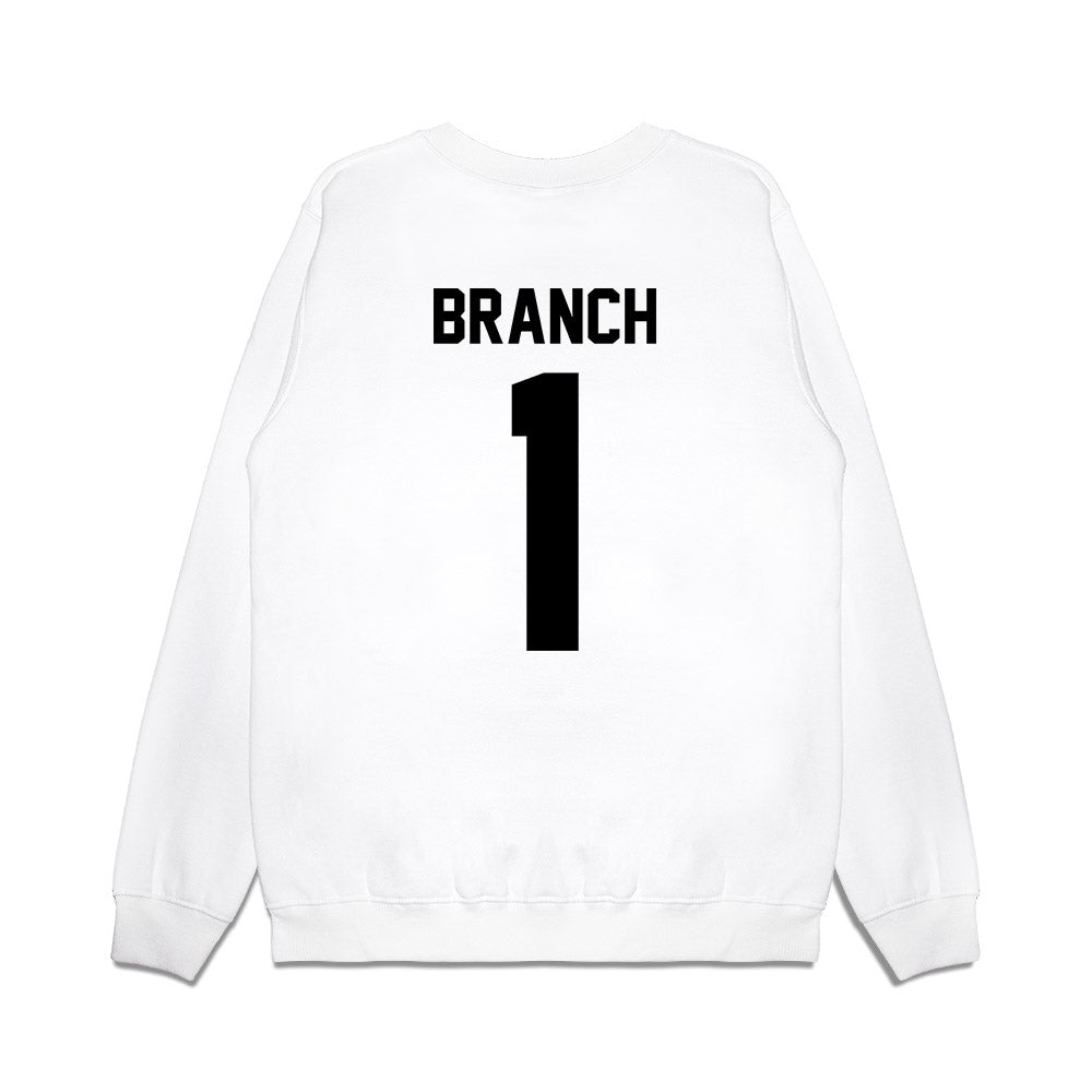 Georgia - NCAA Football : Zachariah Branch - Vintage Helmet Premium Crewneck Sweatshirt-1