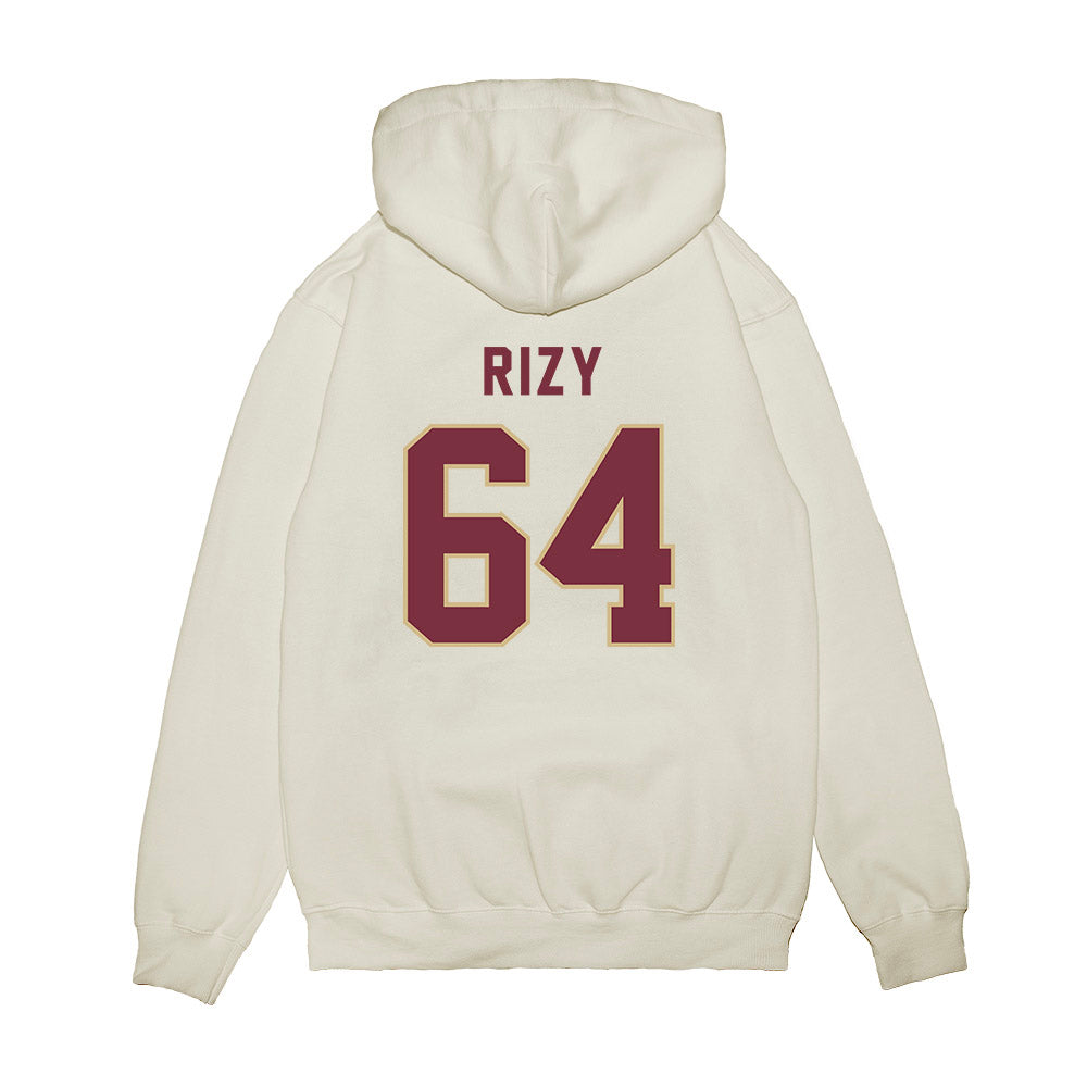 FSU - NCAA Football : Jacob Rizy - Vintage Helmet Premium Hooded Sweatshirt-1