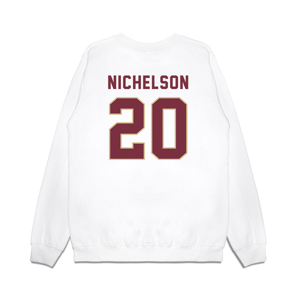 FSU - NCAA Football : Blake Nichelson - Vintage Helmet Premium Crewneck Sweatshirt-1