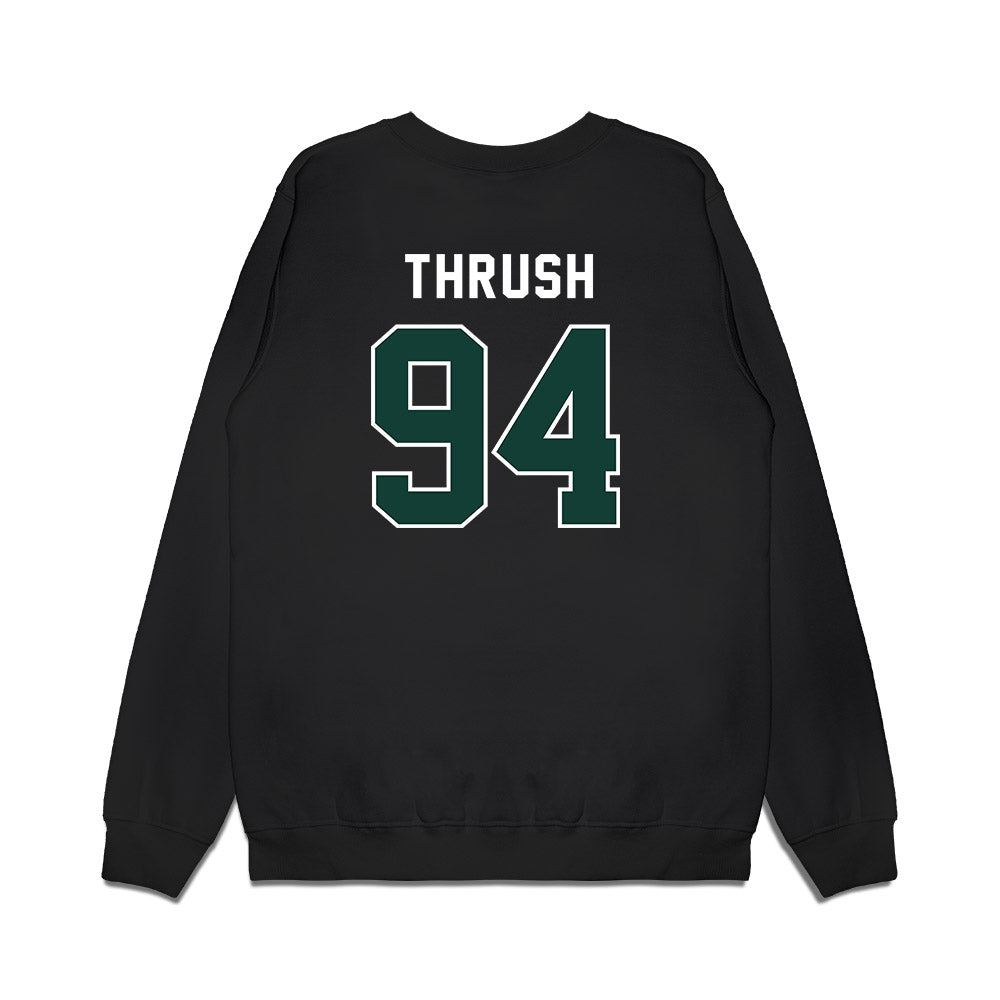 Michigan State - NCAA Football : Cal Thrush - Vintage Helmet Premium Crewneck Sweatshirt-1