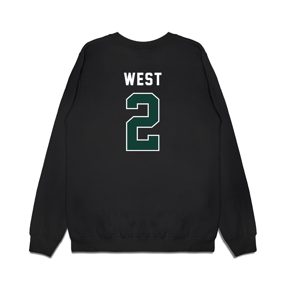 Michigan State - NCAA Football : Aydan West - Vintage Helmet Premium Crewneck Sweatshirt-1