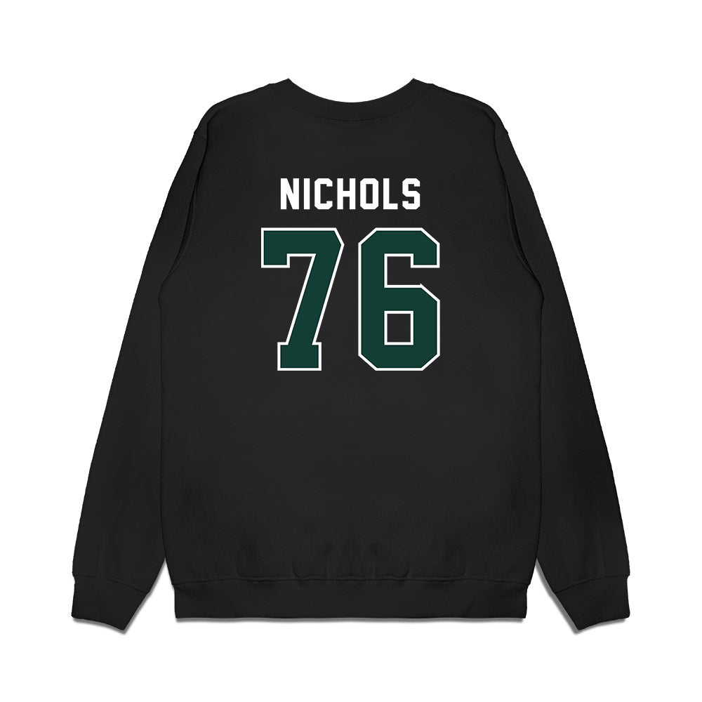 Michigan State - NCAA Football : Drew Nichols - Vintage Helmet Premium Crewneck Sweatshirt-1