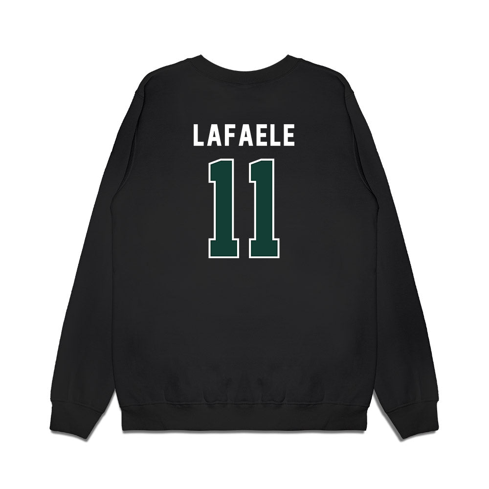 Michigan State - NCAA Football : Anelu Lafaele - Vintage Helmet Premium Crewneck Sweatshirt-1
